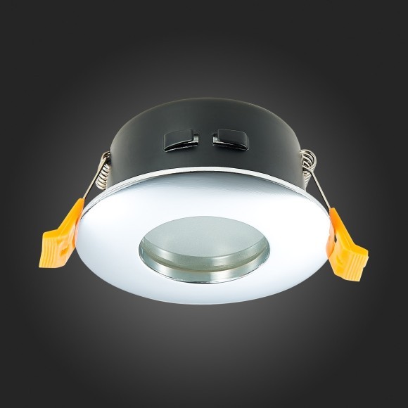 ST213.108.01 Св-к встр. Хром GU10 1*50W  IP44 D84xH50 220V Без ламп Встраиваемые светильники