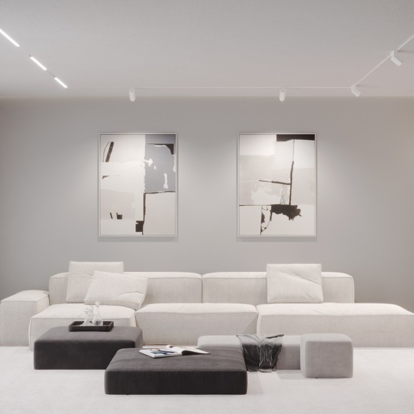 359497 Трековый светодиодный TUYA SMART светильник Novotech Flum CRI90+ 3000-6500К 1800Лм 38° 20W Bluetooth Wi-Fi Алиса