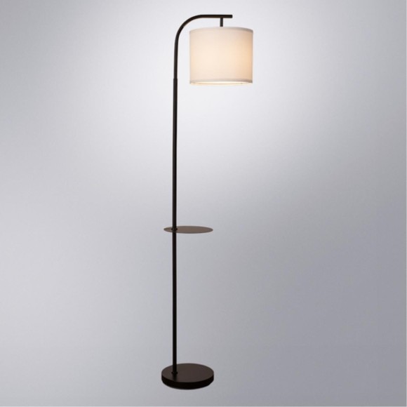 Торшер со столиком Arte Lamp A4053PN-1BK CONNOR под лампу 1xE27 60W Торшер со столиком Arte Lamp A4053PN-1BK CONNOR под лампу 1xE27 60W
