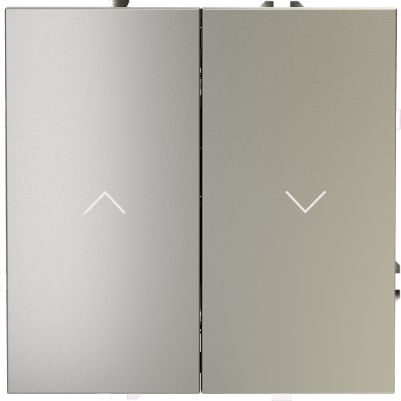 Выключатель встраиваемый VOLTUM S70 для жалюзи 10А, (шелк)