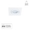 Встраиваемый светильник Arte Lamp A2168PL-1WH TARF под лампу 1xGU10 50W