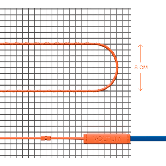 VLT01-150-10 Нагревательный мат (Теплый пол) длиной 20 метров и шириной полметра (0,5 метра) Voltum Т150 мощность 1500Вт 150Вт/м², двужильный экранированный кабель, клеевая сетка, укладка в плиточный клей/стяжку, гарантия 25 лет VLT01-150-10 Нагревательный мат (Теплый пол) длиной 20 метров и шириной полметра (0,5 метра) Voltum Т150 мощность 1500Вт 150Вт/м², двужильный экранированный кабель, клеевая сетка, укладка в плиточный клей/стяжку, гарантия 25 лет
