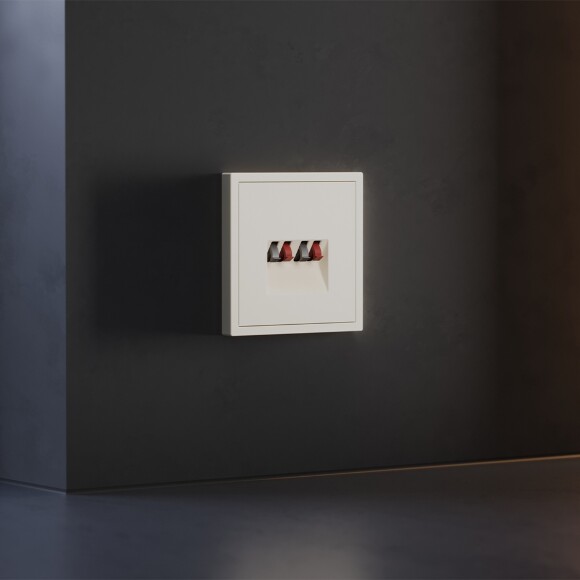 Накладка для розетки акустической 4-местной , S70 (хлопок)