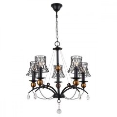 Люстра подвесная Lussole GRLSP-8103 ARIVACA IP21 под лампы 5xE14 30W Люстра подвесная Lussole GRLSP-8103 ARIVACA IP21 под лампы 5xE14 30W