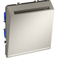 Выключатель встраиваемый VOLTUM S70 карточный 16А, (кашемир)