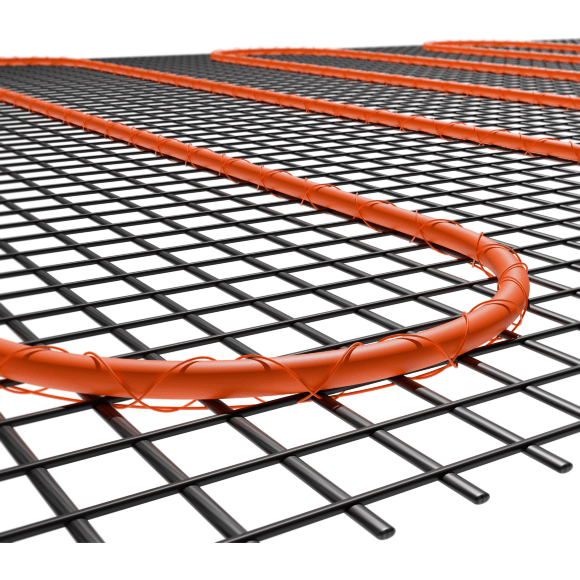 VLT01-200-4.5 Нагревательный мат (Теплый пол) длиной 9 метров и шириной полметра (0,5 метра) Voltum Т200 мощность 900Вт 200Вт/м², двужильный экранированный кабель, клеевая основа, укладка в плиточный клей/стяжку, гарантия 25 лет