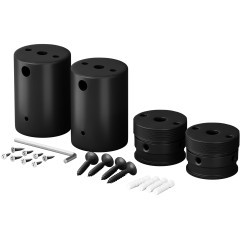 Набор для двухстороннего накладного монтажа Nemo D18 черный 201154 Набор для двухстороннего накладного монтажа Nemo D18 черный 201154