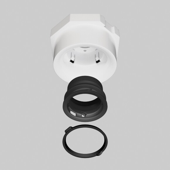 Lightstar Anello 112007 Встраиваемый безрамочный светильник для натяжного потолка с черным кольцом, без цоколей в комплекте, под лампы GU10, GU5.3 или модули формата MR16