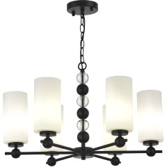 SL2003.403.06 Светильник подвесной ST-Luce черный/белый E27 6*40W AURORA