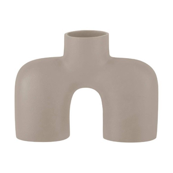 421061 BROWER Ваза декоративная декоративная L250, B78, H180, алюминий, песочный 421061 BROWER Ваза декоративная декоративная L250, B78, H180, алюминий, песочный