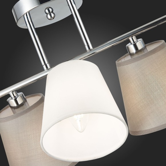 SLE300402-05 Светильник потолочный Хром/Белый, Серый E14 5*40W PRATO SLE300402-05 Светильник потолочный Хром/Белый, Серый E14 5*40W PRATO