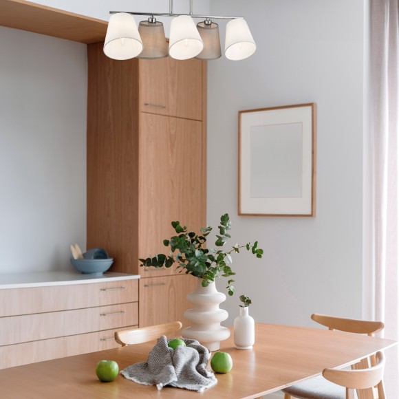 SLE300402-05 Светильник потолочный Хром/Белый, Серый E14 5*40W PRATO SLE300402-05 Светильник потолочный Хром/Белый, Серый E14 5*40W PRATO