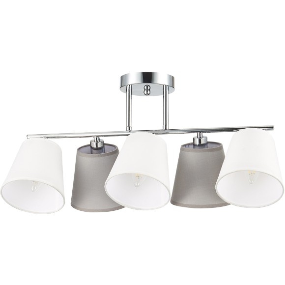 SLE300402-05 Светильник потолочный Хром/Белый, Серый E14 5*40W PRATO SLE300402-05 Светильник потолочный Хром/Белый, Серый E14 5*40W PRATO