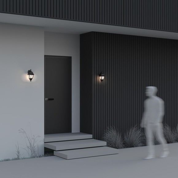 Уличный настенный светильник Maytoni O003WL-01B Abbey Road IP44 под лампу 1xE27 60W