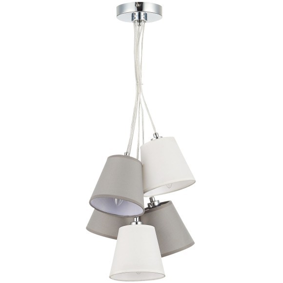 SLE300403-05 Светильник подвесной Хром/Белый, Серый E14 5*40W PRATO