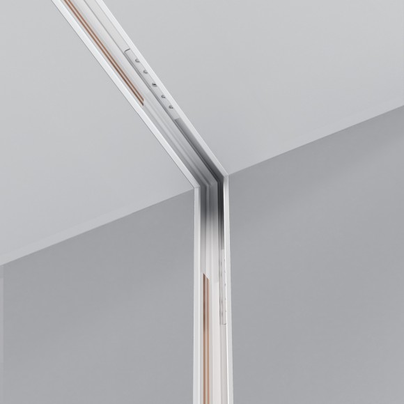 Соединитель угловой вертикальный для низкопрофильного шинопровода в ГКЛ 12.5мм Maytoni Exility TRAM034ICL-42W Соединитель угловой вертикальный для низкопрофильного шинопровода в ГКЛ 12.5мм Maytoni Exility TRAM034ICL-42W