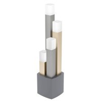 39907 ESTANTERIOS Настольная лампа светодиодная диммируемая с сенсорным управлением и выключателем, 14.8Вт, 1480Лм, 3000К