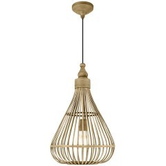 49772 Подвес AMSFIELD, 1х60W(E27), ?350, H1100, сталь, коричневый/дерево(бамбук), коричневый 49772 Подвес AMSFIELD, 1х60W(E27), ?350, H1100, сталь, коричневый/дерево(бамбук), коричневый