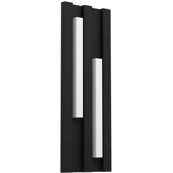 900118 Уличный настенный светильник FANDINA, LED 2X4,5W, 1000lm, IP55, L145, H415, A55, сталь с цинковым покрытием, черный/пластик, белый