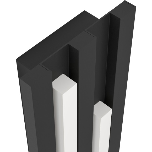 900118 EGLO FANDINA (Фандина) уличный настенный LED-светильник, 2x4,2 Вт, 1000 лм, 3000 К, IP55, черный, 145x415x55 мм