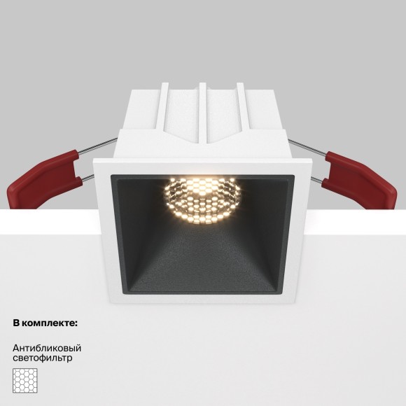 Встраиваемый светильник Maytoni DL043-01-10W3K-SQ-WB Alfa LED светодиодный LED 10W