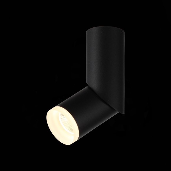 ST107.402.10 Светильник потолочный Черный LED 1*10W 3000K 780Lm Ra80 24 D50xH168 170-240V Накладные светильники