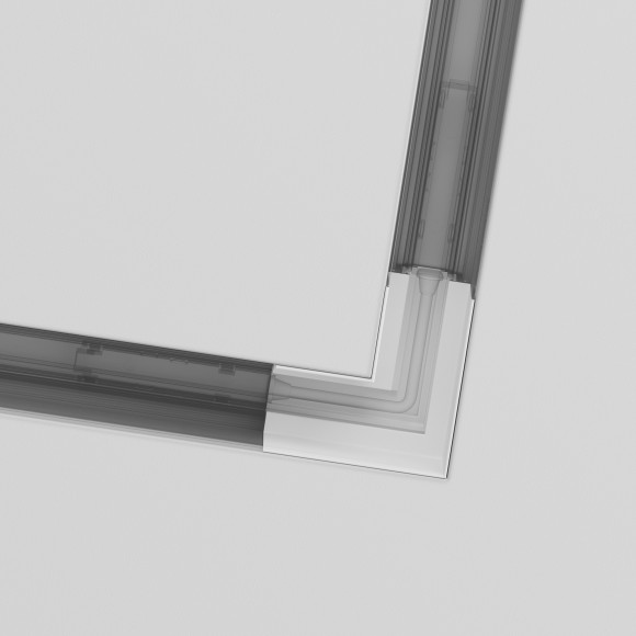 Угловой коннектор для шинопроводов в ГКЛ 12.5мм Maytoni Gravity TRX010CL-22W