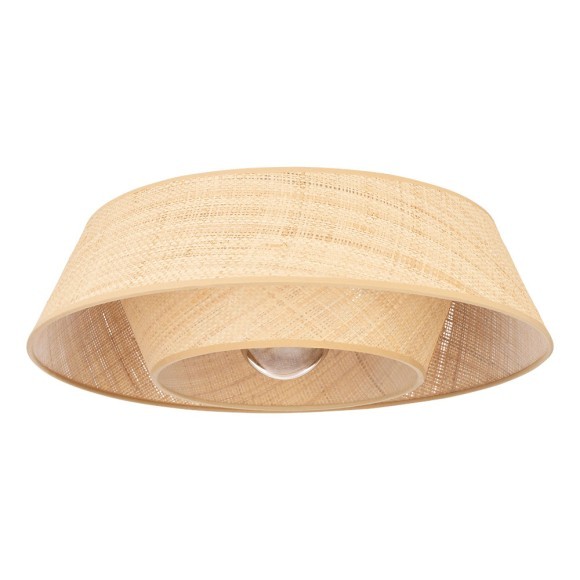 44095 MARFORD Потолочная люстра 1xE27 60Вт ткань коричневый металл черный