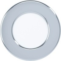 99208 Светодиодный встраиваемый светильник FUEVA 5, 2,7W (LED), Ø86, ET26, IP44, 360lm, 4000K, сталь, хро