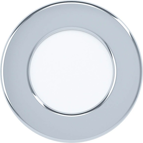 99208 Светодиодный встраиваемый светильник FUEVA 5, 2,7W (LED), Ø86, ET26, IP44, 360lm, 4000K, сталь, хро
