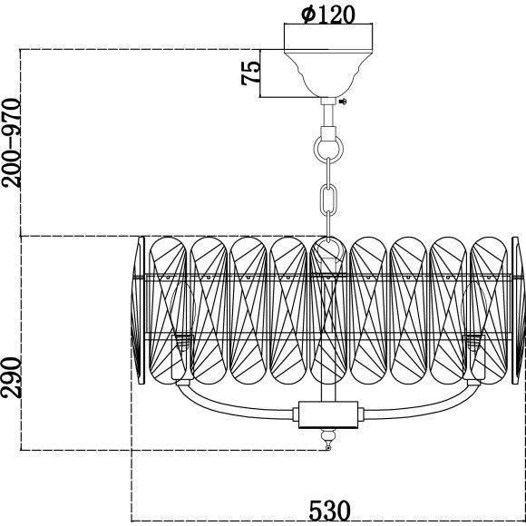 Люстра подвесная Maytoni MOD122PL-06BS Suite под лампы 6xE14 40W Люстра подвесная Maytoni MOD122PL-06BS Suite под лампы 6xE14 40W
