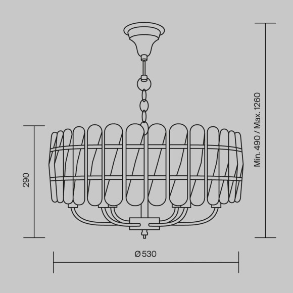 Люстра подвесная Maytoni MOD122PL-06BS Suite под лампы 6xE14 40W Люстра подвесная Maytoni MOD122PL-06BS Suite под лампы 6xE14 40W