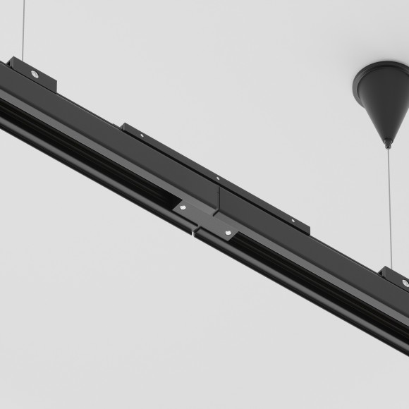 Прямой соединитель трехфазных шинопроводов Maytoni TRA005CI-31B Прямой соединитель трехфазных шинопроводов Maytoni TRA005CI-31B