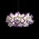 10231/530 Purple LOFT IT CLIZIA Подвесной светильник с белым металлическим основанием и фиолетово-белым пластиковым плафоном, 3 x E27, Ø530 мм