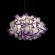 10231/530 Purple LOFT IT CLIZIA Подвесной светильник с белым металлическим основанием и фиолетово-белым пластиковым плафоном, 3 x E27, Ø530 мм