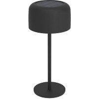 901889 Настольн. лампа на солн. батарее сенсорн. ROCCANOVA, H300, 2,8W(LED), IP44, 3000K, 270lm, сталь, черный