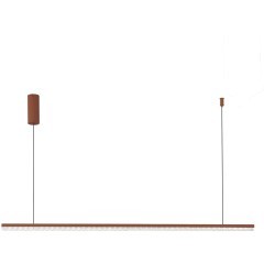 SL1018.613.01 Светильник подвесной ST-Luce терракотовый/прозрачный LED 1*32W 4000K EUCLIDICS