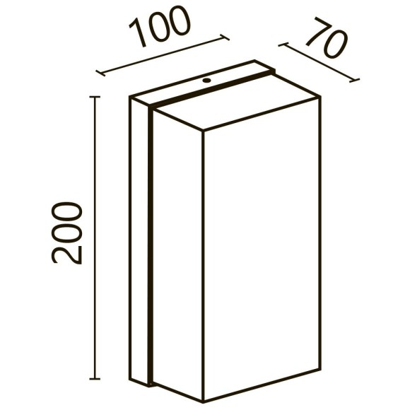 Настенный светильник (бра) Outdoor O454WL-L10GF3K