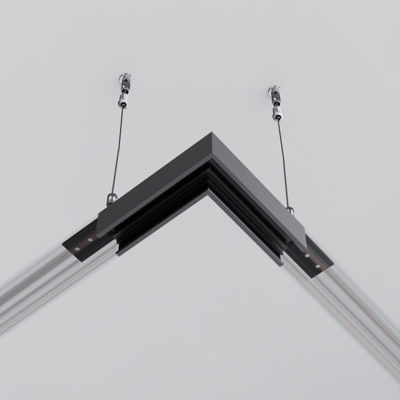 Угловой коннектор для низкопрофильного накладного шинопровода Maytoni Exility TRAM034CL-41B