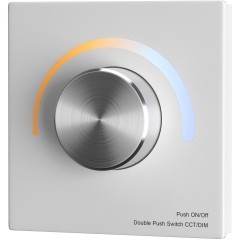 Роторная панель управления Maytoni RF двухканальное 12-48VDC MIX 711025 Роторная панель управления Maytoni RF двухканальное 12-48VDC MIX 711025