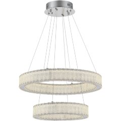 SL6008.103.02 Люстра подвесная ST-Luce Хром/Хром LED 2*50W 3000K LATOZZO SL6008.103.02 Люстра подвесная ST-Luce Хром/Хром LED 2*50W 3000K LATOZZO