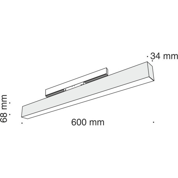 TR012-2-20W3K-B Трековый магнитный светодиодный светильник Maytoni Gravity CRI90+ 3000К 1450Лм 120° 20Вт
