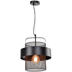 Подвесной светильник с 1 плафоном Lussole LSP-8408 BULLOCK IP21 под лампу 1xE27 40W Подвесной светильник с 1 плафоном Lussole LSP-8408 BULLOCK IP21 под лампу 1xE27 40W