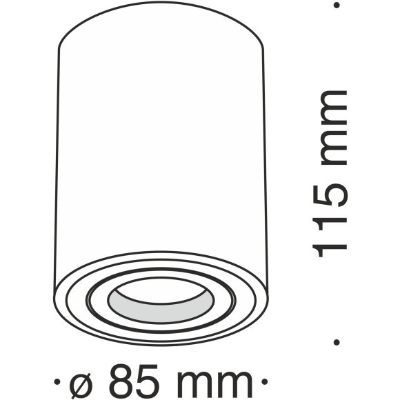 Накладной потолочный светильник Maytoni C016CL-01W Atom под лампу 1xGU10 50W