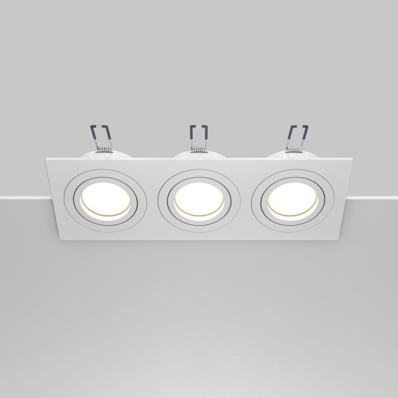 Встраиваемый светильник Maytoni DL024-2-03W Atom под лампы 3xGU10 50W