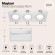 Встраиваемый светильник Maytoni DL024-2-03W Atom под лампы 3xGU10 50W