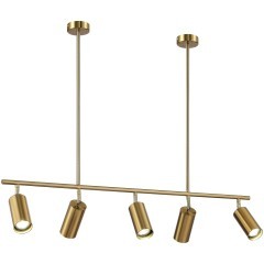 SL1206.303.05 Светильник подвесной ST-Luce Латунь/Латунь GU10 5*5W 4000K SORMANO SL1206.303.05 Светильник подвесной ST-Luce Латунь/Латунь GU10 5*5W 4000K SORMANO