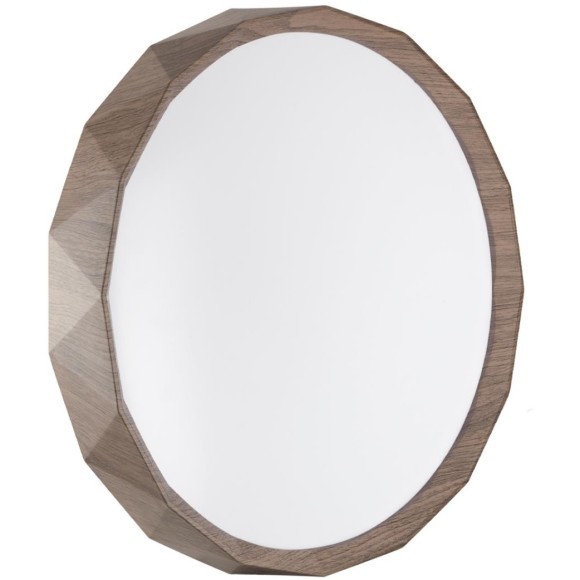 7637/DLN Светильник Sonex BASICA LED 48Вт 3000/4000/6000К D385 IP43 CCT ZIF WOOD