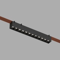 DK5670-BK Cветильник для трека-ремня Belty Smart, серия Grill, со светодиодом, L323*W40*H45мм, 48V DC, 12W, RA90, 24°, 2700-6000K, IP20, черный, алюминий