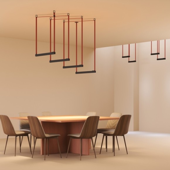 DK5670-BK Cветильник для трека-ремня Belty Smart, серия Grill, со светодиодом, L323*W40*H45мм, 48V DC, 12W, RA90, 24°, 2700-6000K, IP20, черный, алюминий